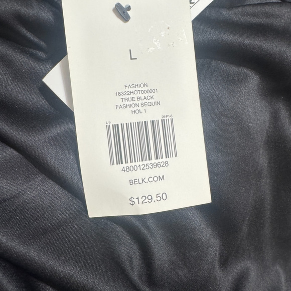 NWT The Limited Women's L Black Jacket All over Sequin Open Cardigan Formal Glam - Picture 6 of 7